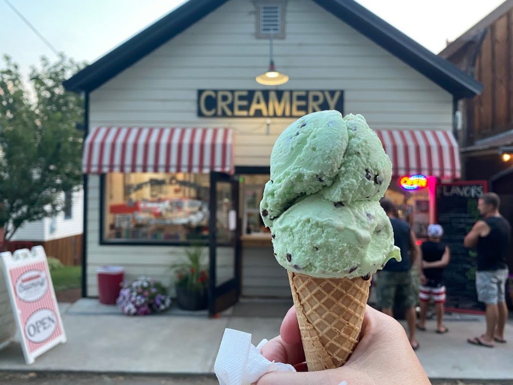 Ice cream in Harrison, Idaho.