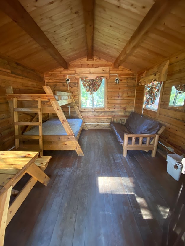 Dworshak State Park cabin interior