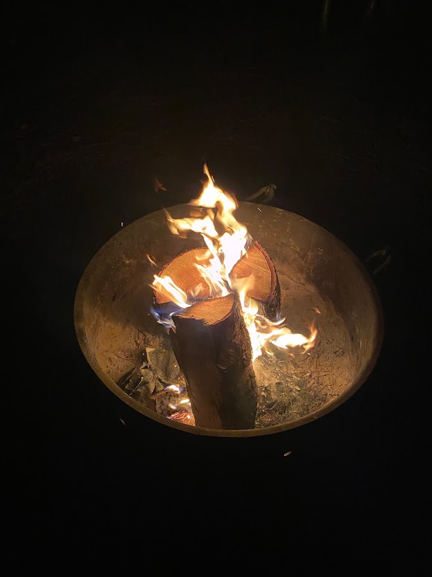 campfire at Dworshak State Park