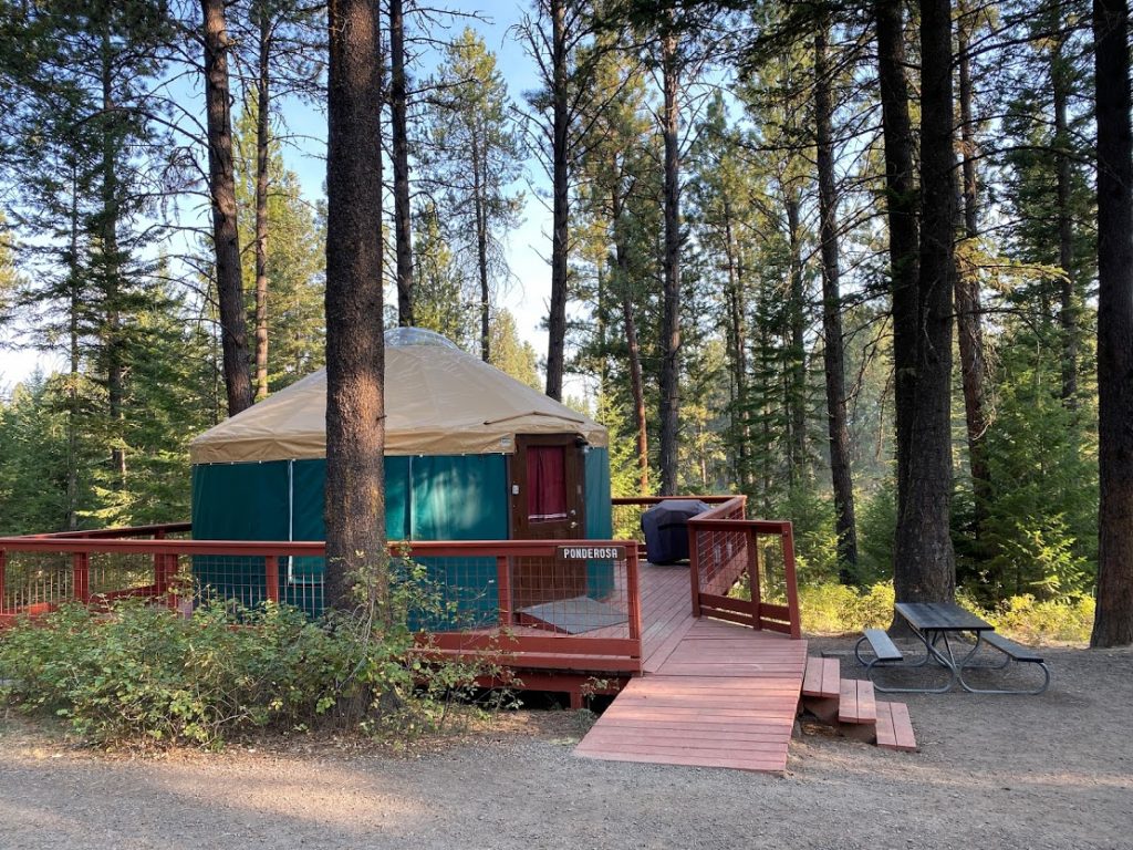 Winchester Lake State Park yurt