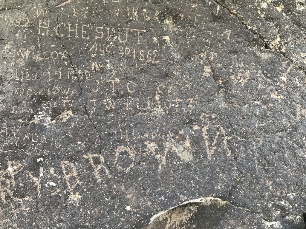 Register Rock at Massacre Rocks State Park