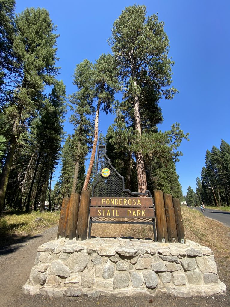 Ponderosa state park sign