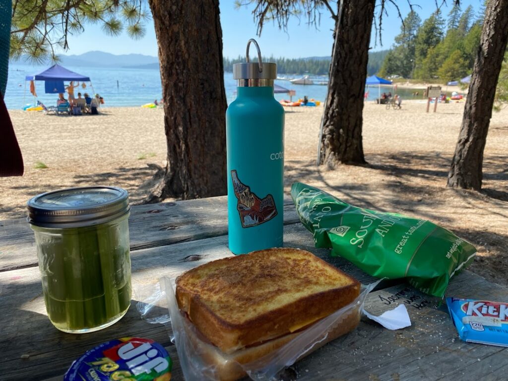 Picnic at Priest Lake during an Idaho State Parks Challenge