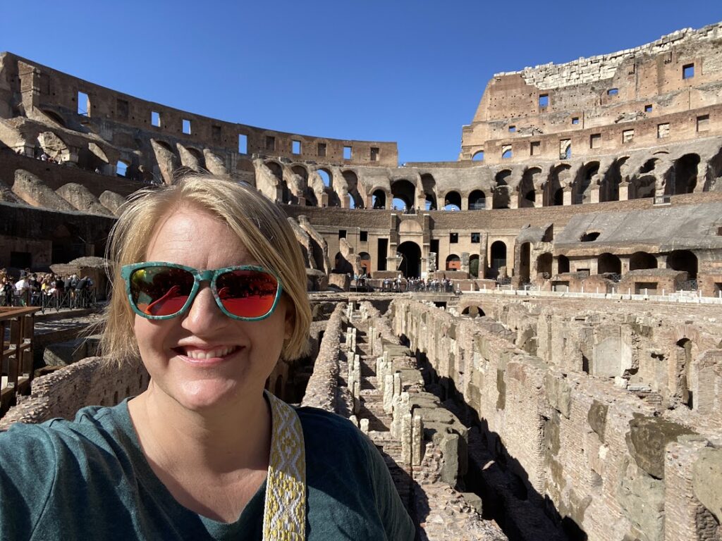 Colosseum tour on an international work trip to Rome. 