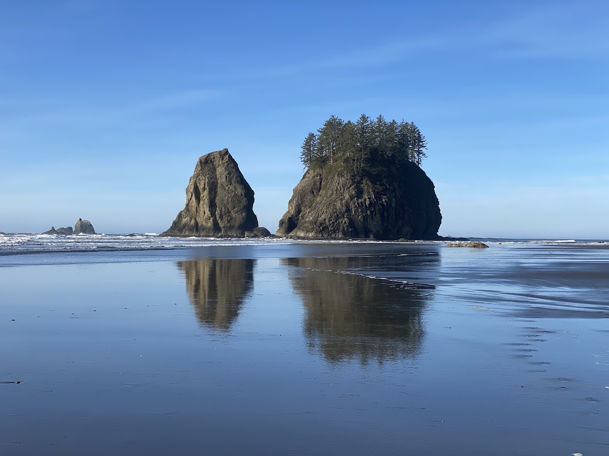Washington coast reflection