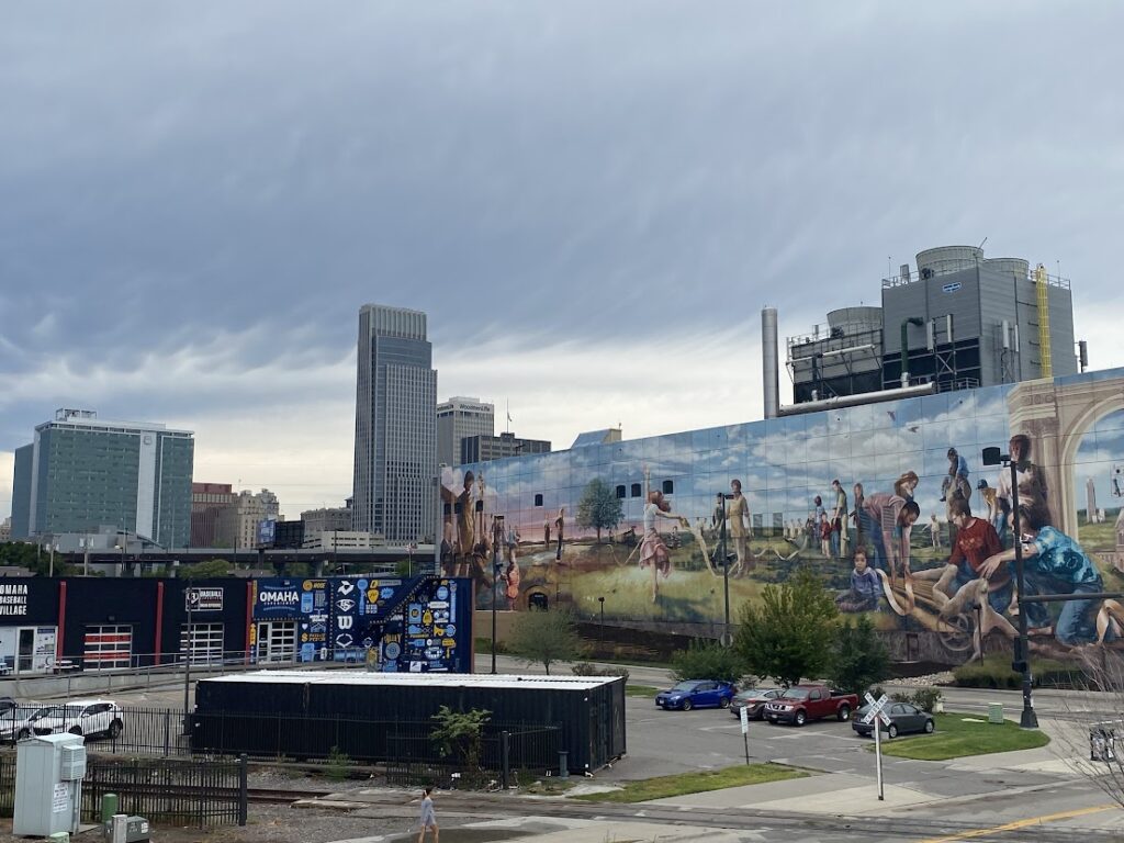 downtown view of work and travel in Omaha, Nebraska