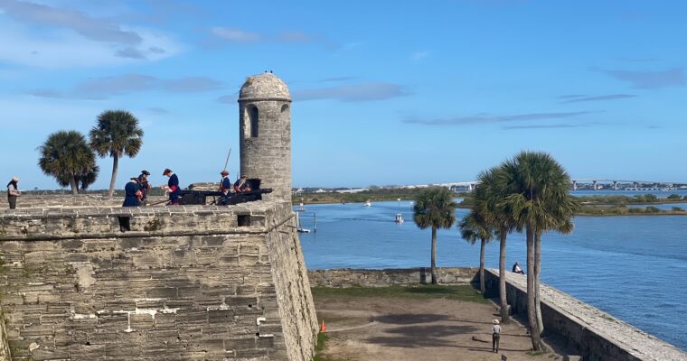 Castillo de San Marcos National Monument cannon fire demonstration