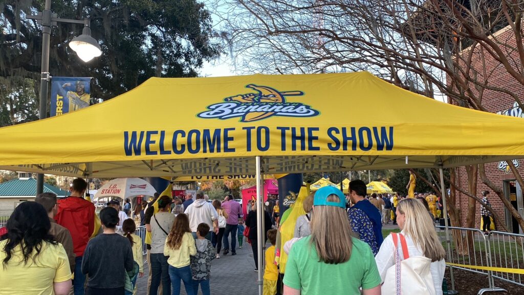 Entrance to the Savannah Bananas, a trip recommendation for Savannah, Georgia