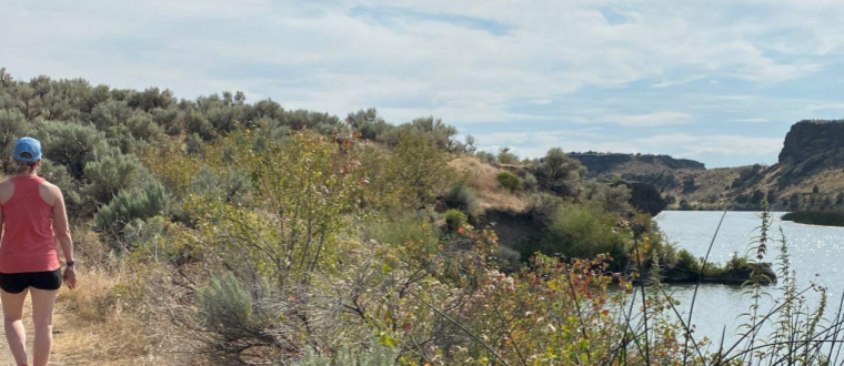 Girl on the trail in Idaho
