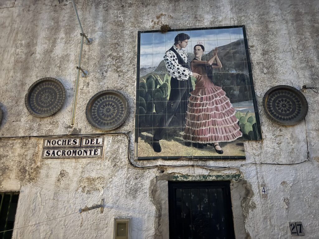 Tile wall painting of flamenco