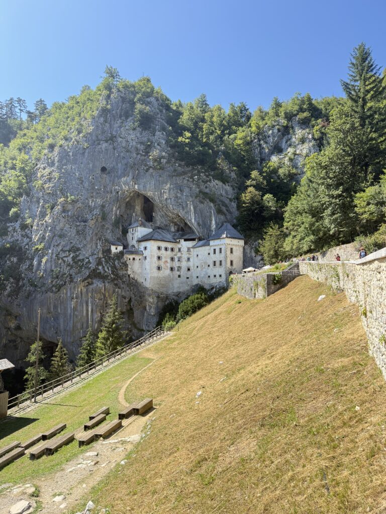 Castle built into a hill