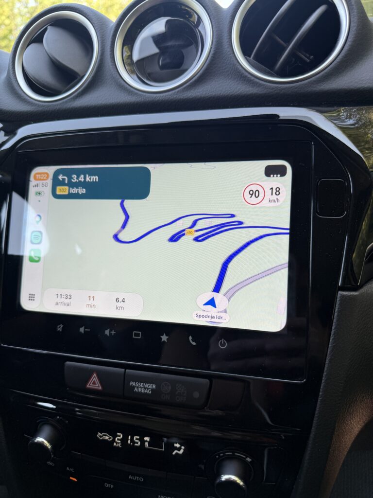 picture of Google Maps with switchbacks