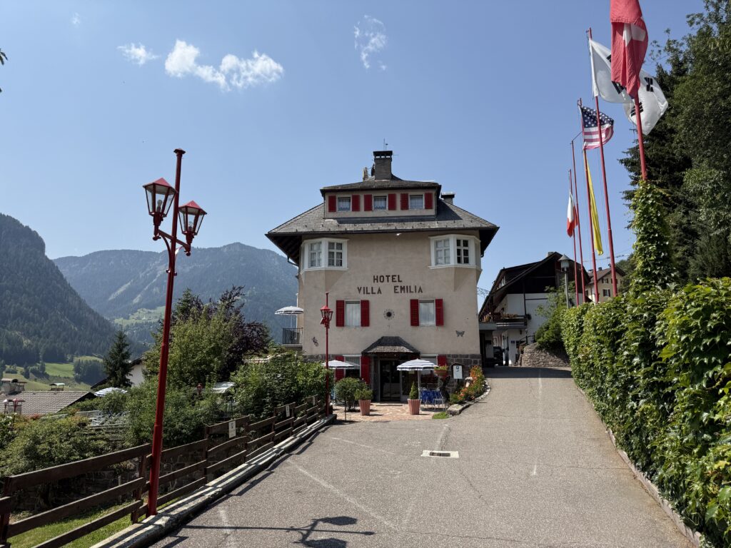 hotel in a mountain town