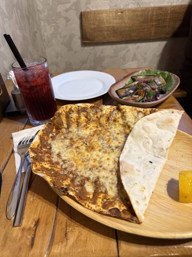 flat bread with cheese